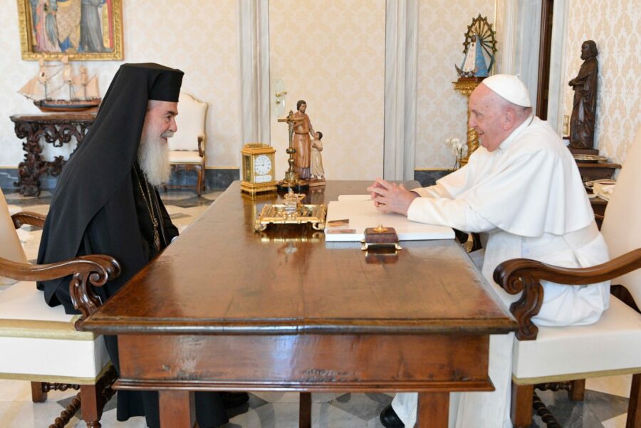 THE PATRIARCH OF JERUSALEM MEETS WITH POPE FRANCIS AND INITIATES CRUCIAL MEDIATION ON RUSSIAN-UKRAINIAN CONFLICT