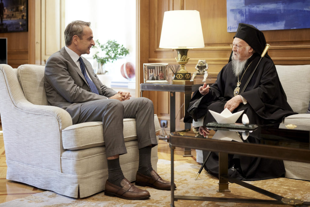 Ecumenical Patriarch Bartholomew meets with the Prime Minister of Greece