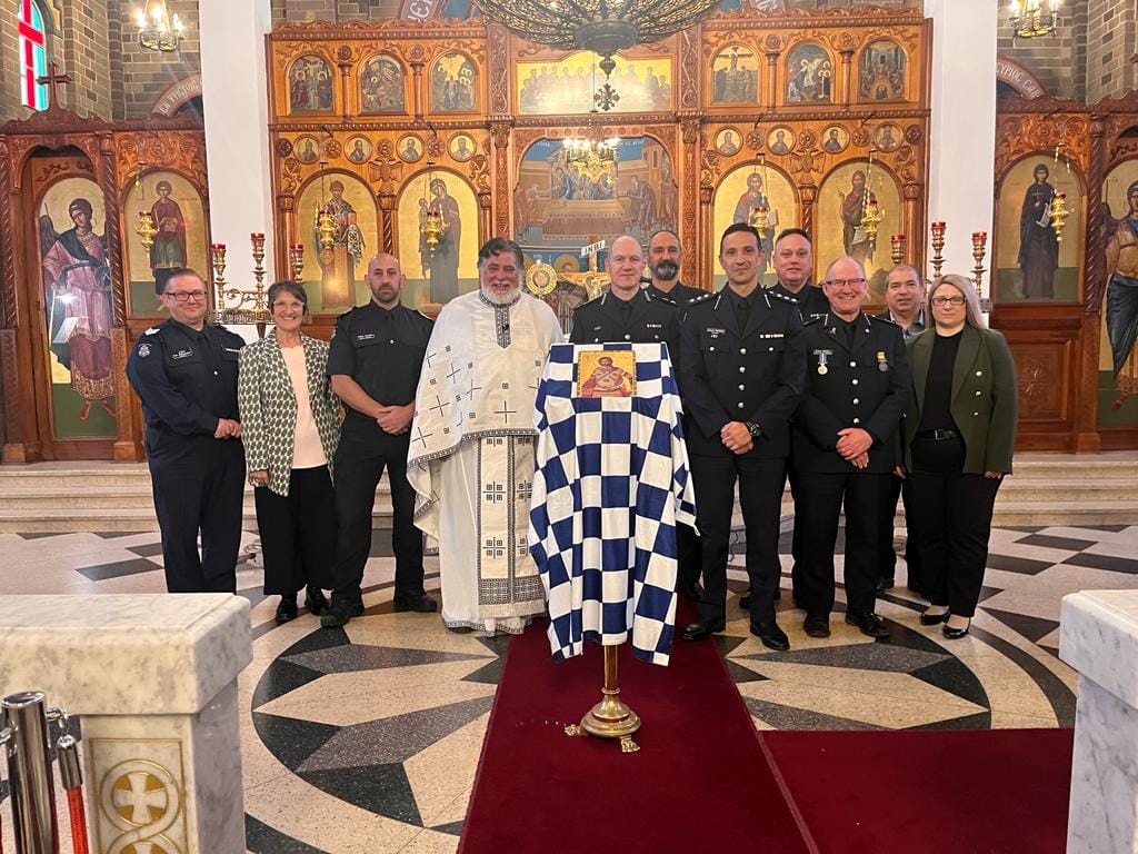 Celebration of the memory of Saint Artemios, Patron Saint of Police Officers, in Carlton, Melbourne