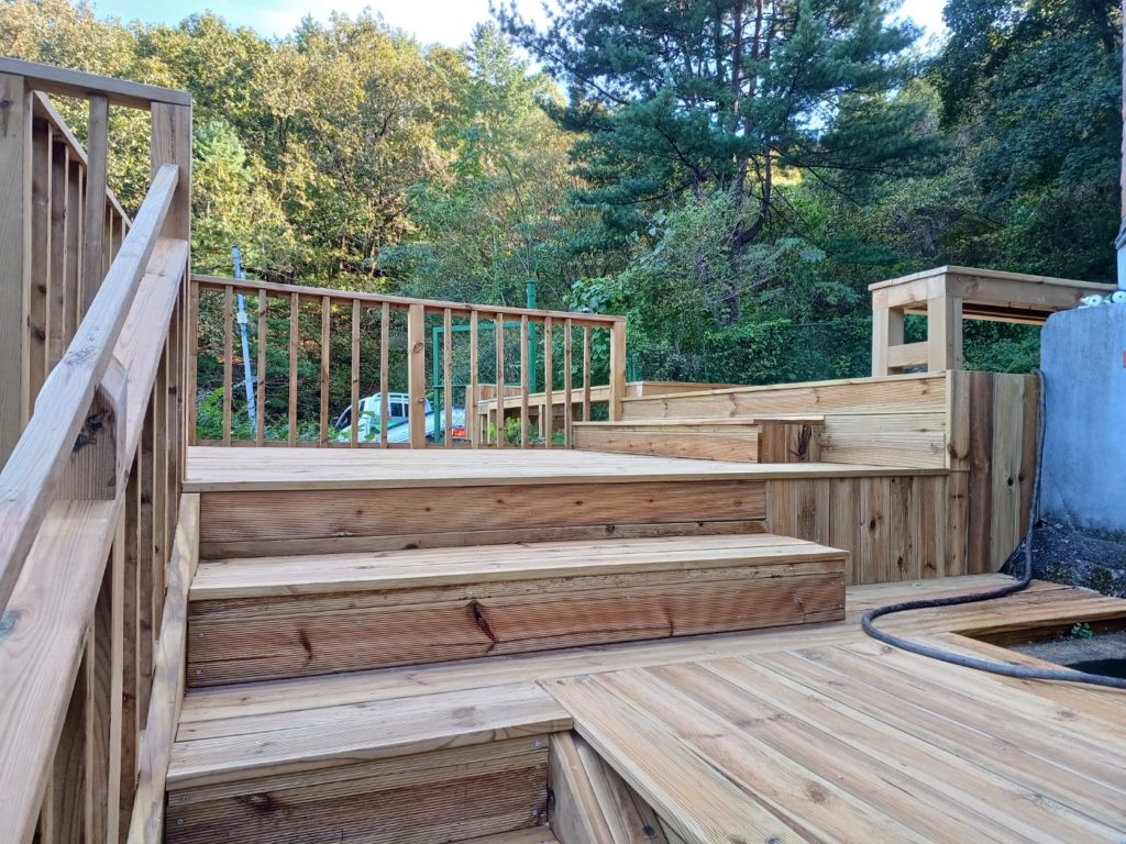 Carpentry work at the Holy Monastery of Transfiguration of the Savior in Gapyeong