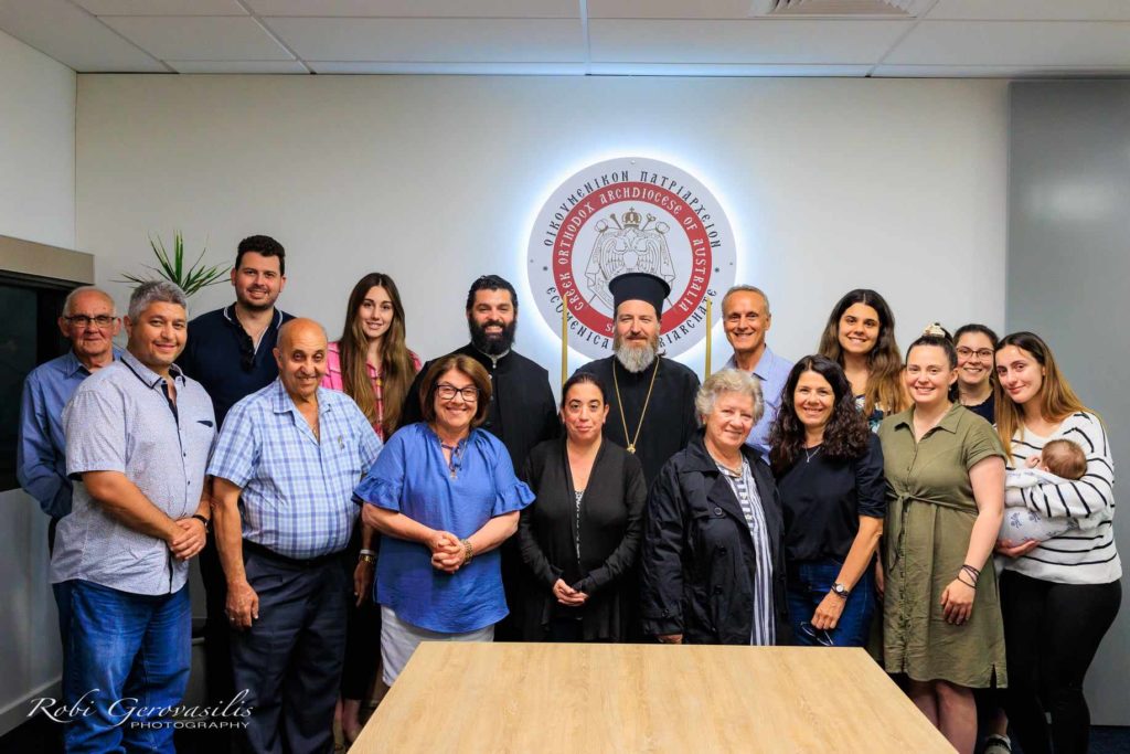 Perth: His Grace Bishop Elpidios of Kyanea Meets with the Church Committee of Sts Constantine and Helene