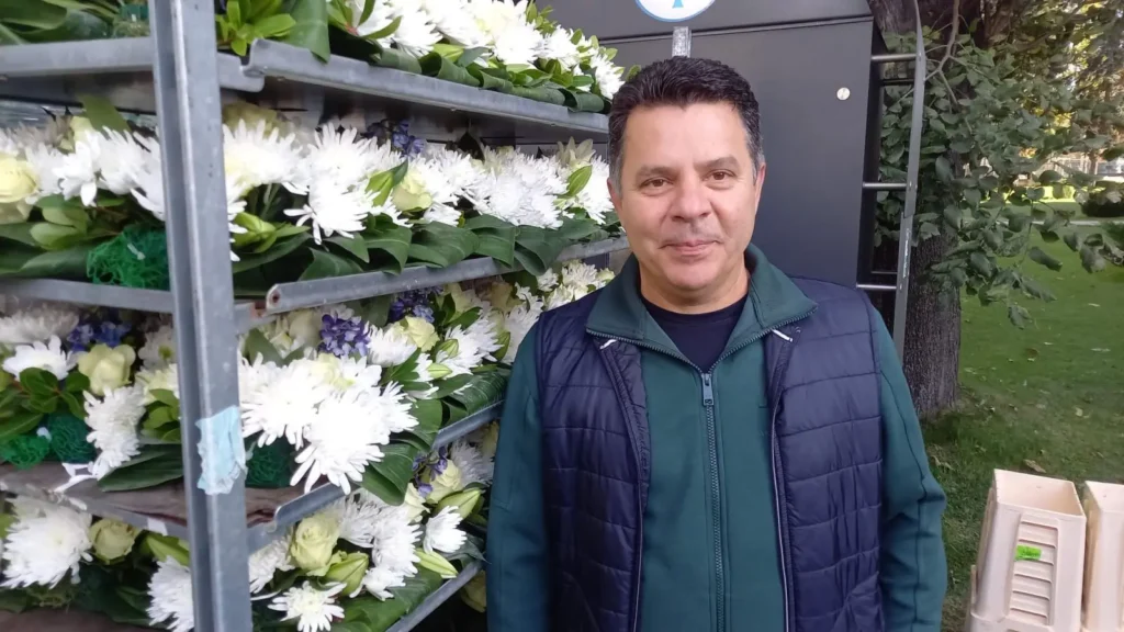 This is the family that has been decorating St. Parascheva’s baldachin with flowers for 20 years