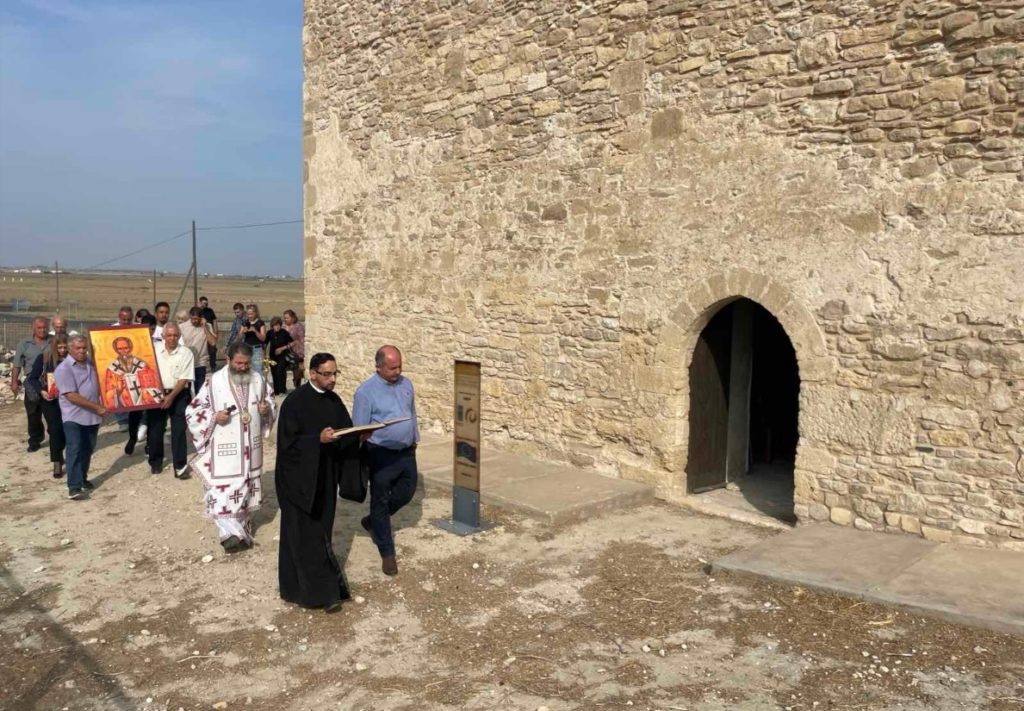 Cyprus: Hierarchical Divine Liturgy at the Church of Saint Artemon in occupied Ornithi