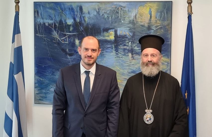 Archbishop Makarios of Australia met with Deputy Minister of Foreign Affairs of Greece