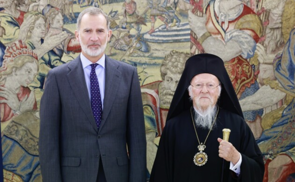 Συνάντηση του Οικουμενικού Πατριάρχη με τον Βασιλιά Φίλιππο Στ’ της Ισπανίας στη Μαδρίτη