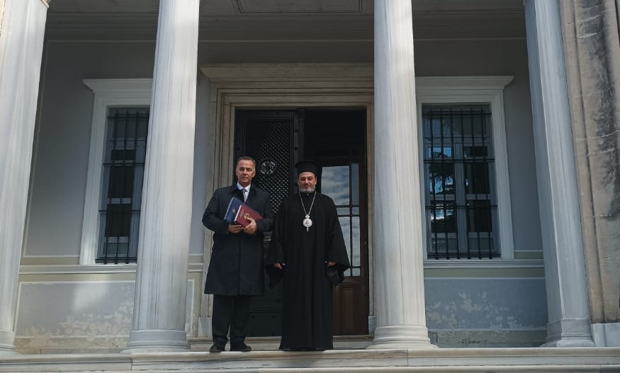 The new Consul General of Greece in Constantinople visits the Theological School of Halki