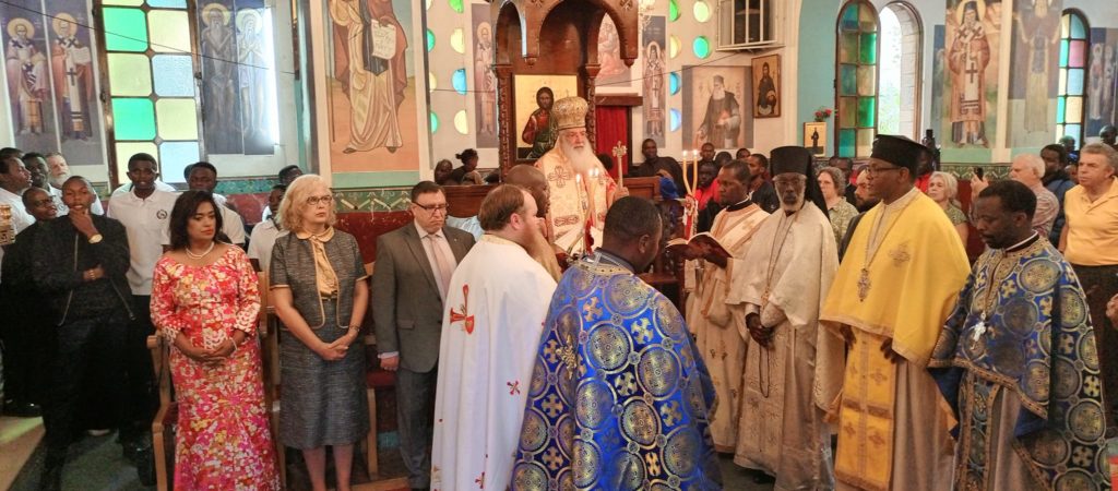 The Archbishop of Nairobi visits the Church of Sts. Anargyroi, Nairobi, Kenya