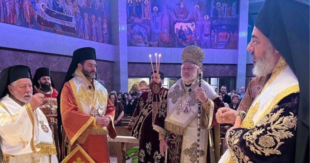 Archbishop Elpidophoros of America Presides over Divine Liturgy at St. Nicholas Greek Orthodox Shrine Church in Flushing, New York in celebration of his Nameday