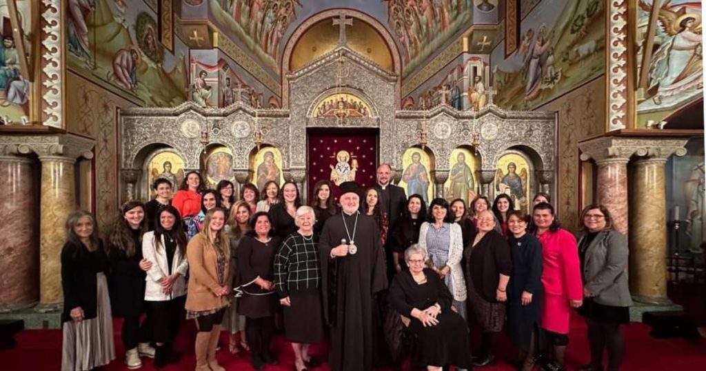 Archbishop Elpidophoros of America hostes dinner with the Presvyteres from the Archdiocesan District