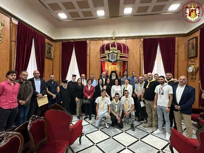 CHRISTIAN ACTIVISTS VISIT THE PATRIARCH OF JERUSALEM IN SUPPORT OF HALTING NON-RELIGIOUS CHRISTMAS CELEBRATIONS IN SOLIDARITY WITH GAZA