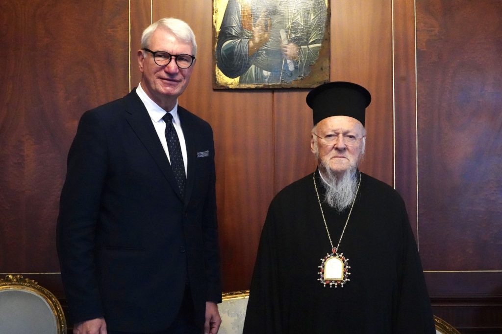 Στον Οικουμενικό Πατριάρχη ο Πρέσβης της Λετονίας στην Τουρκία
