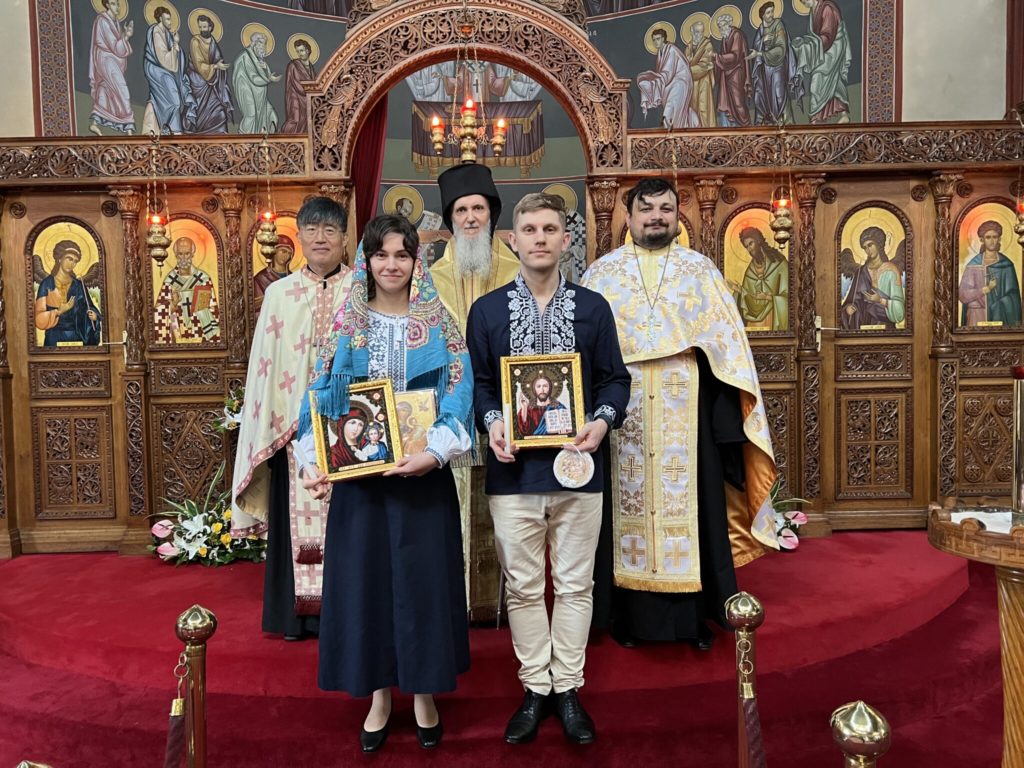 The wedding of two Ukrainians Oleksandr Korobko and Iuliia Zhyla in Seoul