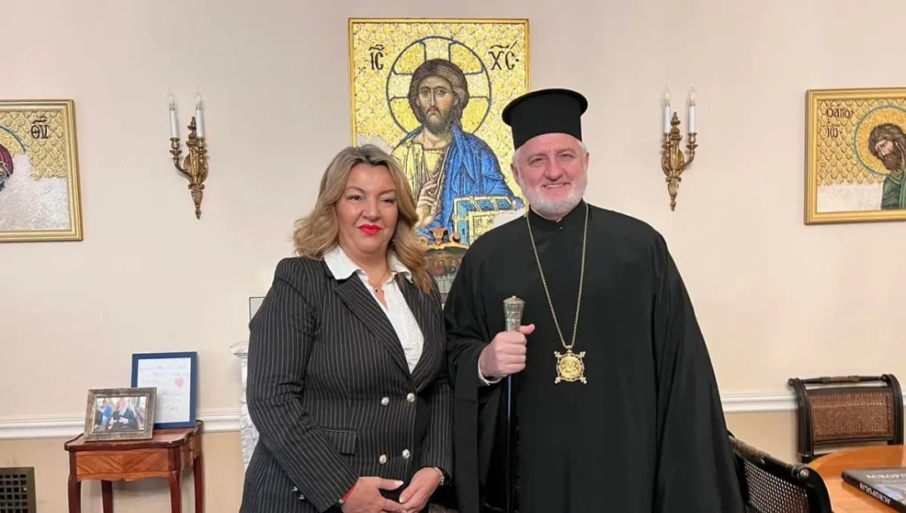 Archbishop Elpidophoros of America Welcomes Maria Antoniou to GOA