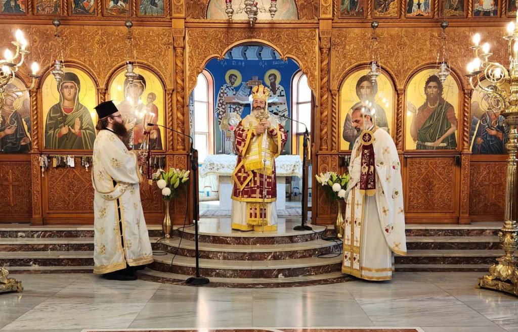 Sydney: His Grace Bishop Gregorios of Mesaoria at the Church of Saint Euphemia in Bankstown