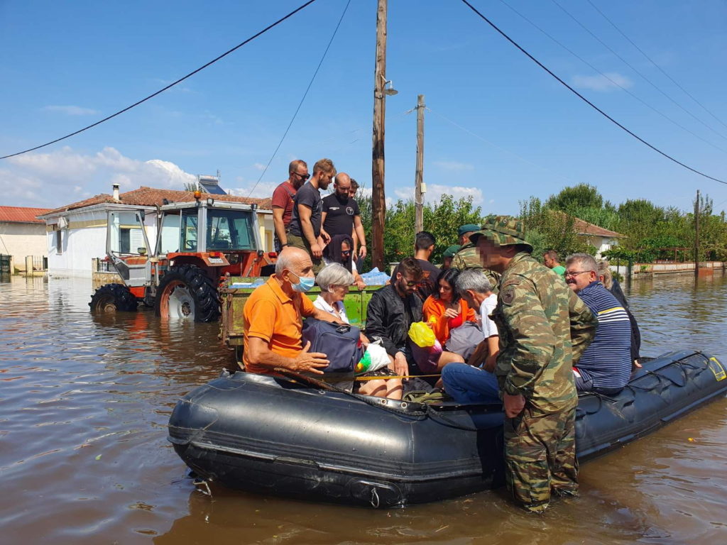 $130,000 for the flood victims of Greece from collections raised by the Greek Orthodox Churches of Australia