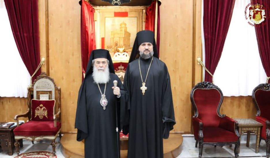 THE NEW HEAD OF THE RUSSIAN SPIRITUAL MISSION TO JERUSALEM (MISSIA) VISITS THE PATRIARCHΑΤΕ