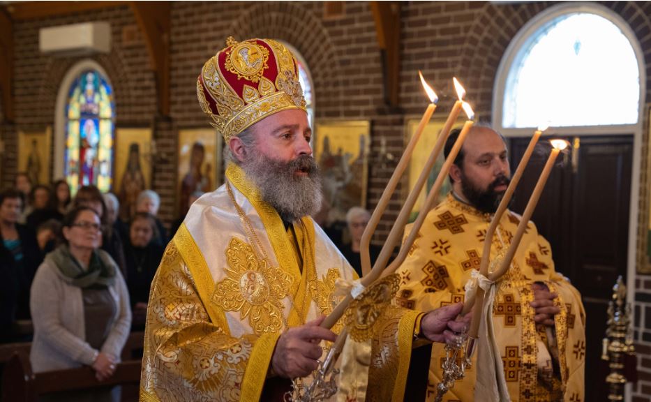 Archbishop Makarios of Australia at the celebration of the 40th anniversary of the foundation of the Parish of Saint Stephanos, Sydney