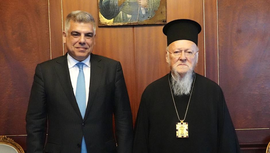 New Consuls General of Greece in Smyrna and of Georgia in Constantinople visit the Ecumenical Patriarchate