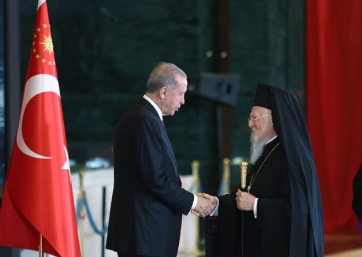 Ecumenical Patriarch Bartholomew at the centenary celebrations of the Turkish Republic