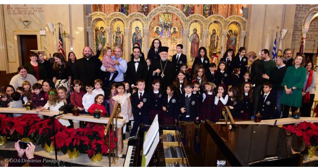 Archbishop Elpidophoros of America attends The Cathedral School’s Christmas Concert