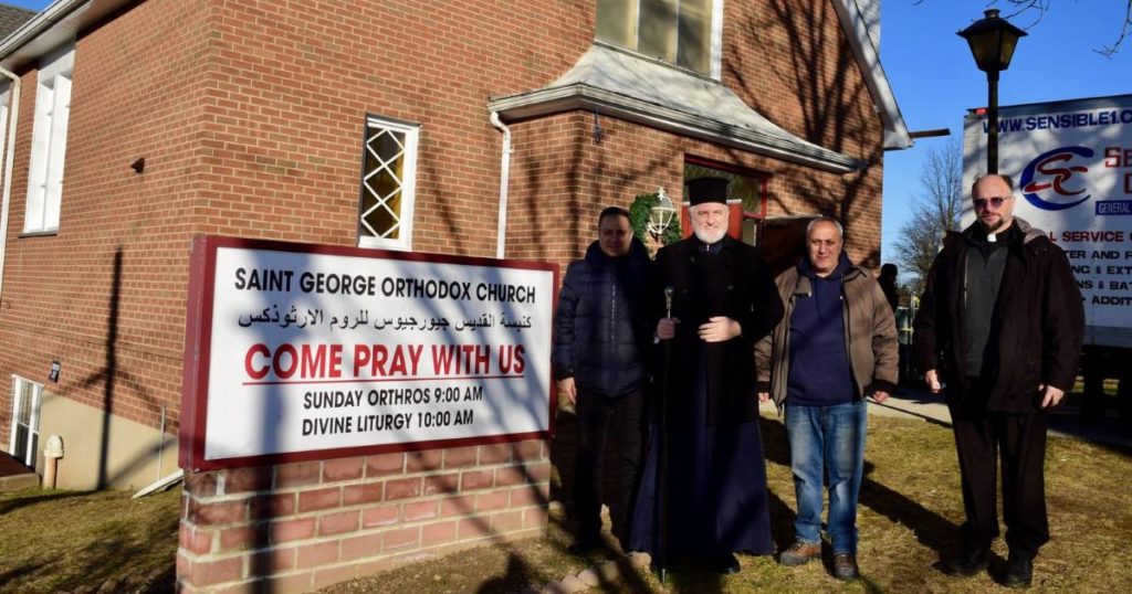 Archbishop Elpidophoros of America Makes Pastoral Visit to St. George Orthodox Church in Yonkers, NY after Community Center is Destroyed by a Fire