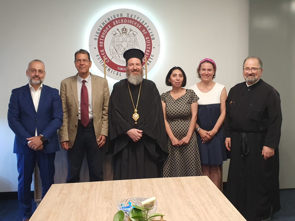 The Ambassador of Greece to Australia visits the offices of the Archdiocesan District of Perth