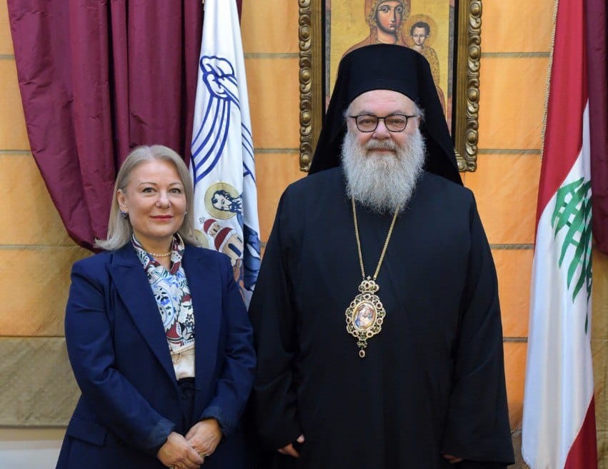 Patriarch of Antioch met Ambassador of Greece to Lebanon