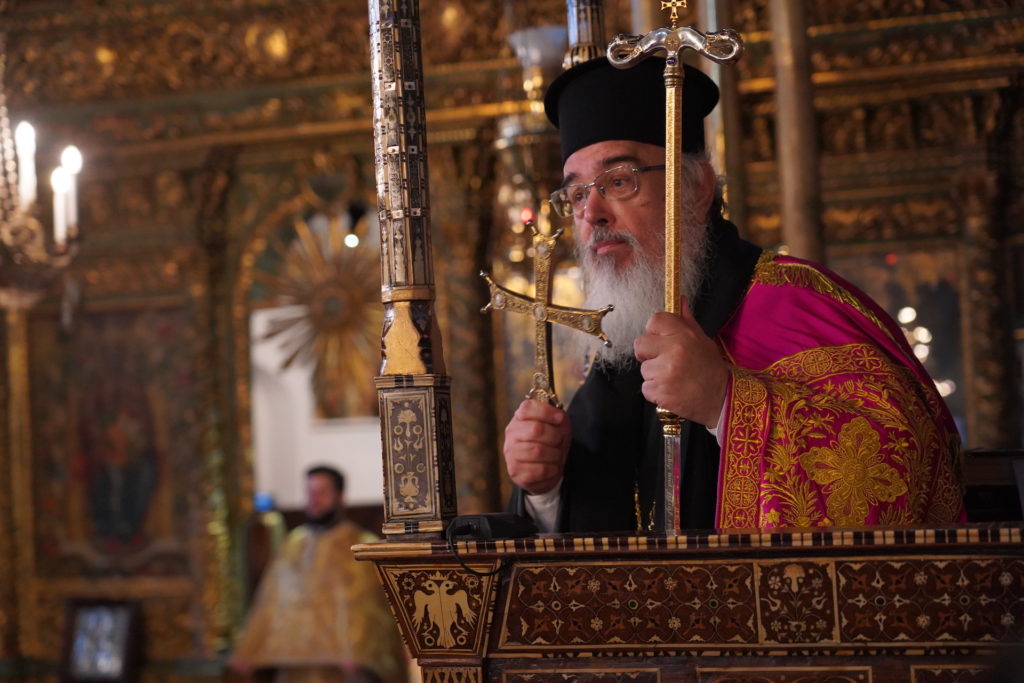 Metropolitan Chrysostomos of Nikopolis and Preveza officiates at the sacred Patriarchal Church