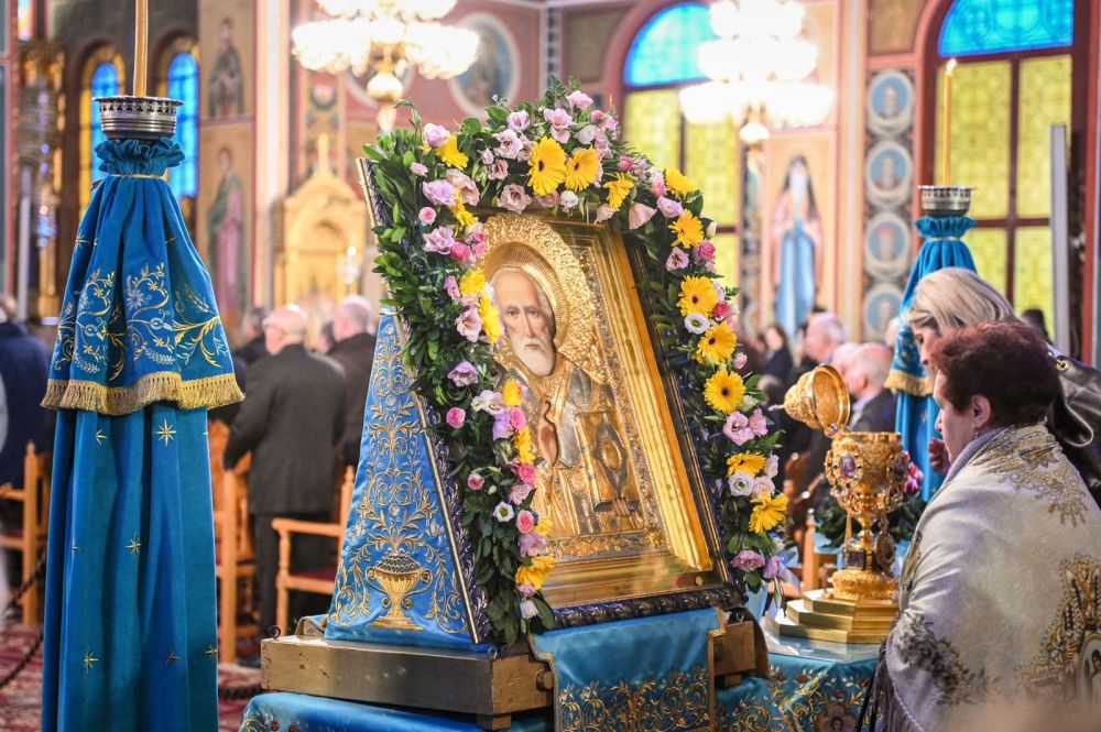 Joyous celebration of the Feast of Saint Nicholas in Larissa, Greece