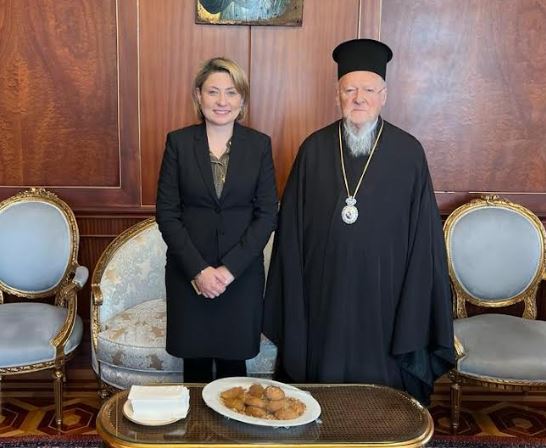 Η Χριστίνα Αλεξοπούλου στα 50 χρόνια αρχιεροσύνης του Οικουμενικού Πατριάρχη Βαρθολομαίου