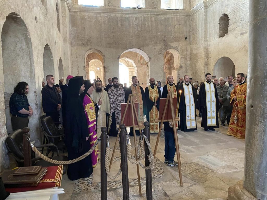 Ecumenical Patriarch Bartholomew in Myra of Lycia for the feast day of Saint Nicholas