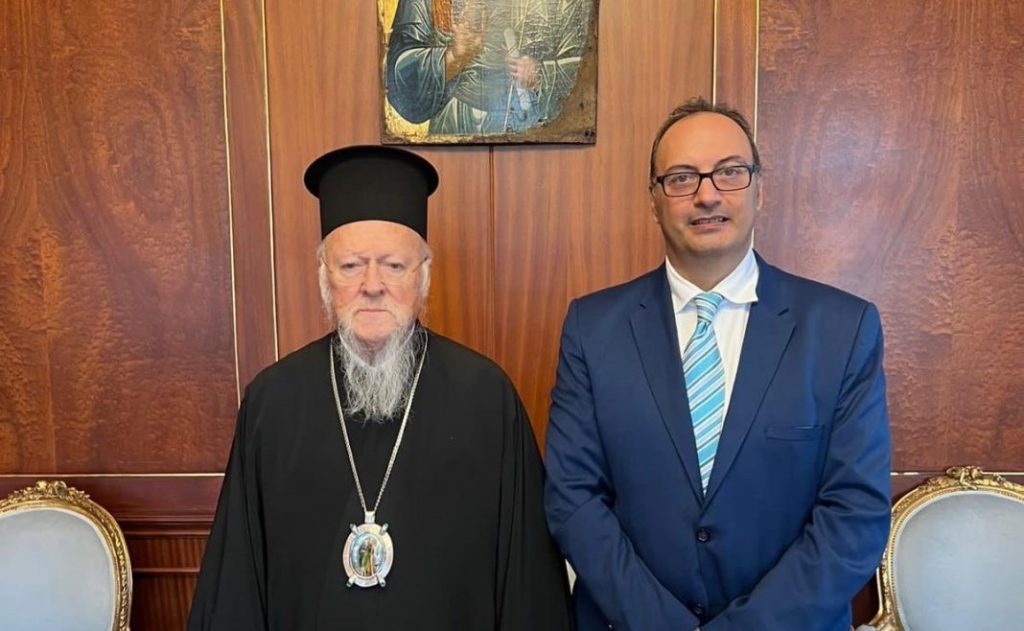 The President of the Patriarchal Academy of Crete visits Ecumenical Patriarch Bartholomew