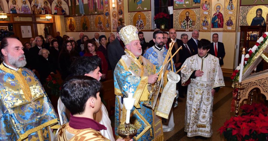 Archbishop Elpidophoros of America Officiates Orthros and Divine Liturgy New Year’s Eve Day at Saint Gerasimos Greek Orthodox Church New York City