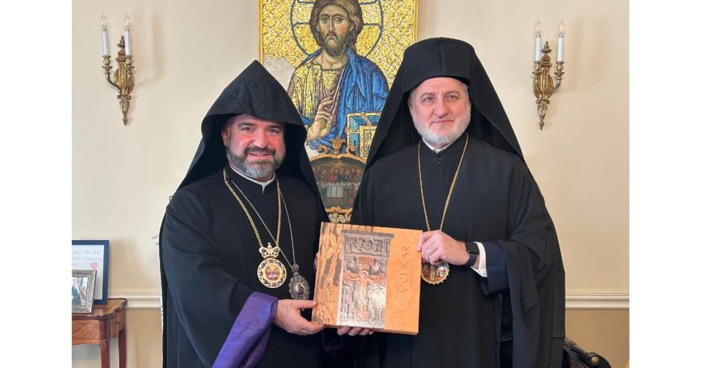 Archbishop Elpidophoros of America Welcomes Bishop Mesrop Parsamyan to the Archdiocese