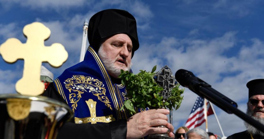 Archbishop Elpidophoros Participates in the Blessing of the Fleet at the Sponge Docks in Tarpon Springs, Florida