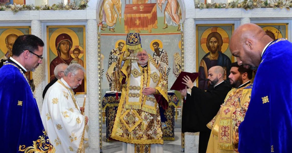 Archbishop Elpidophoros of America Homily at the Liturgy and Memorial for the late Nicholas J. Bouras Saint Nicholas Greek Orthodox Church & National Shrine