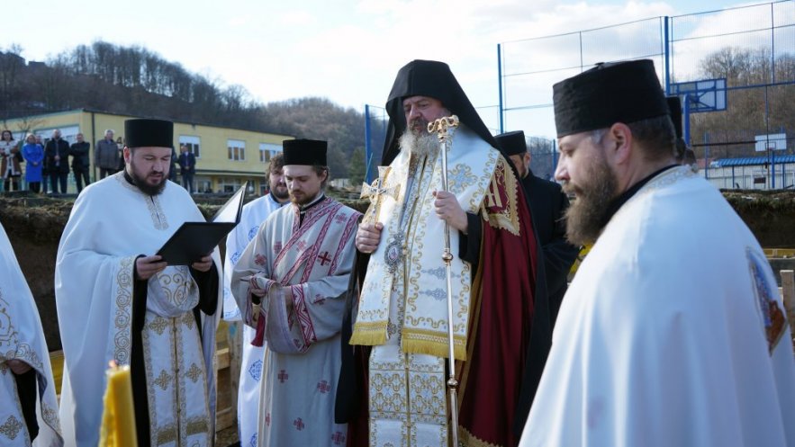 Светосавска прослава у КПЗ Ваљево у знаку освећења темеља Цркве Светог Димитрија