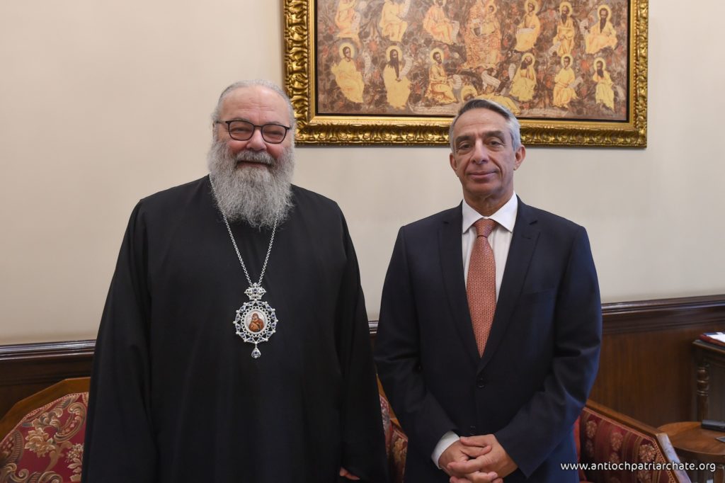 Ο Πατριάρχης Αντιοχείας υποδέχθηκε τον Πρέσβη της Ελλάδας στην Συρία