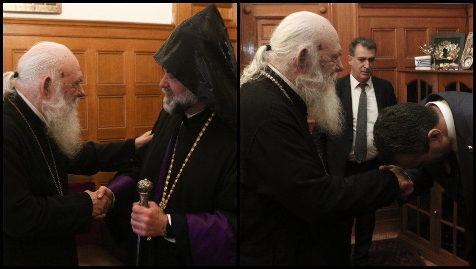 Συναντήσεις Αρχιεπισκόπου Ιερωνύμου με τον Μητροπολίτη των Ορθοδόξων Αρμενίων Ελλάδος και τον Πρόεδρο των «Σπαρτιατών»