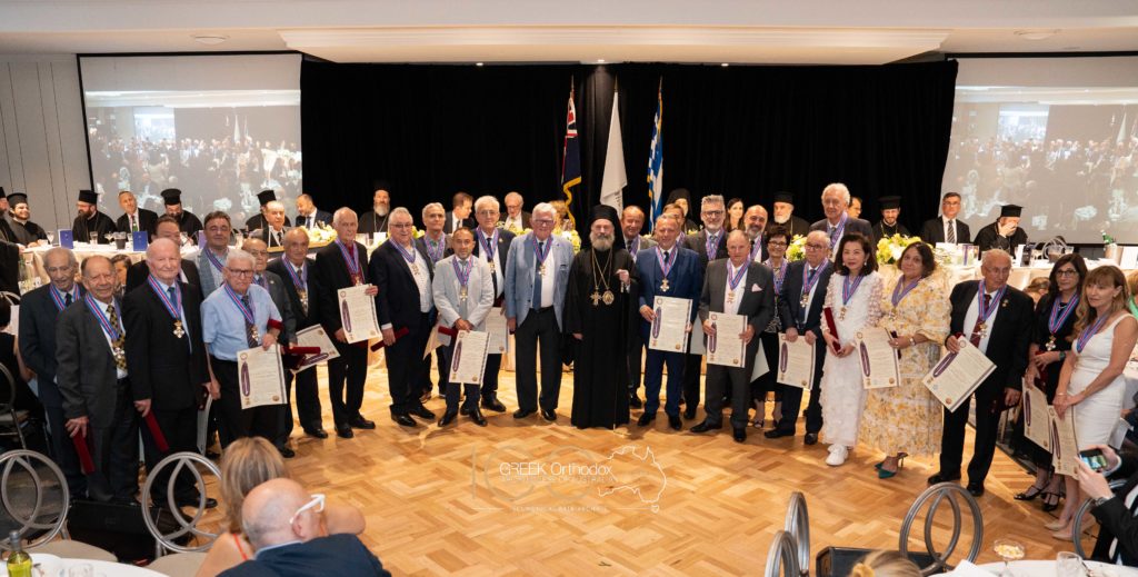 Το παράσημο του Τάγματος των Φιλοχρίστων σε 61 τιμηθέντες απένειμε ο Αυστραλίας Μακαρίος