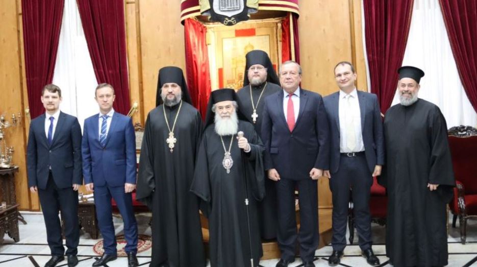 VISIT OF THE RUSSIAN AMBASSADOR TO THE ORTHODOX PATRIARCHATE OF JERUSALEM