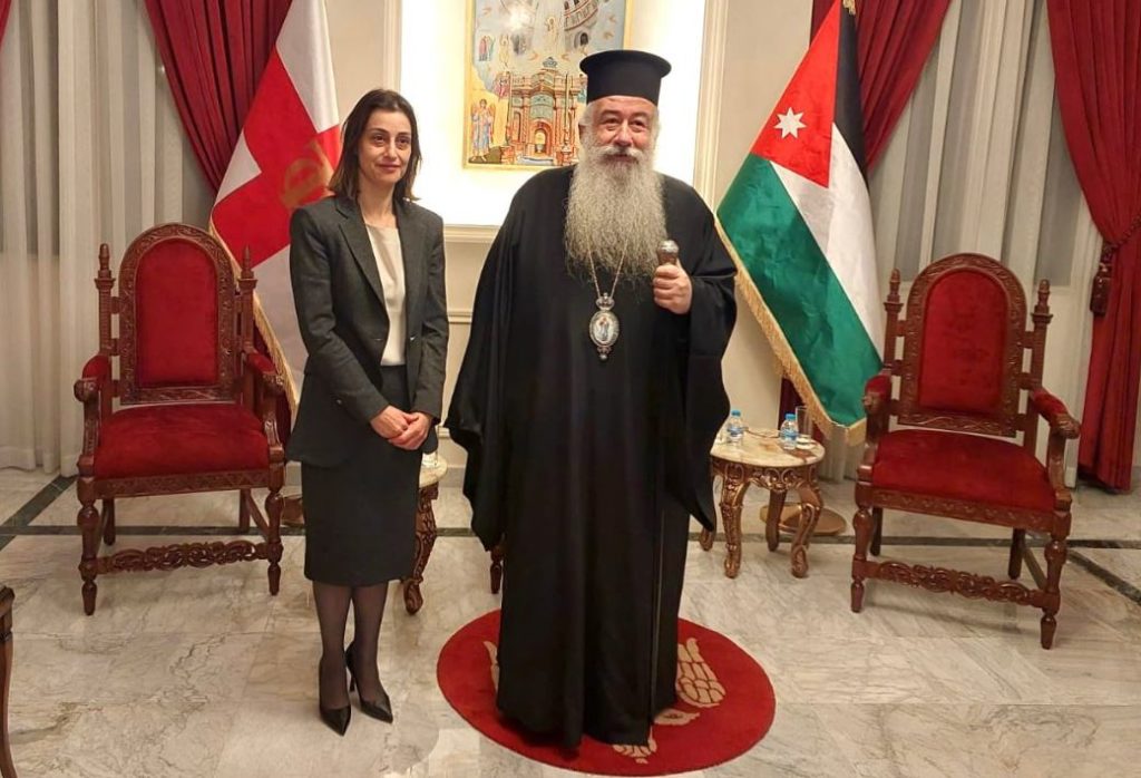 Ο Αρχιεπίσκοπος Κυριακουπόλεως υποδέχθηκε την Πρέσβη της Ελλάδας στην Ιορδανία