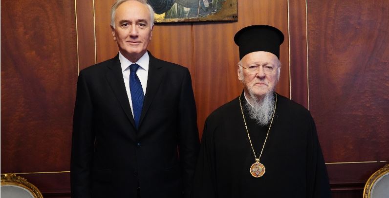 The new Civil Administrator of Mount Athos visited the Ecumenical Patriarch