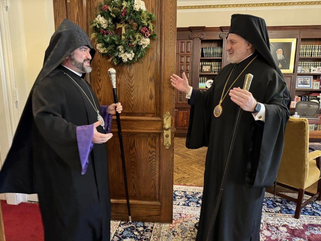 Συνάντηση Αρχιεπισκόπου Αμερικής Ελπιδοφόρου με τον Αρμένιο Επίσκοπο