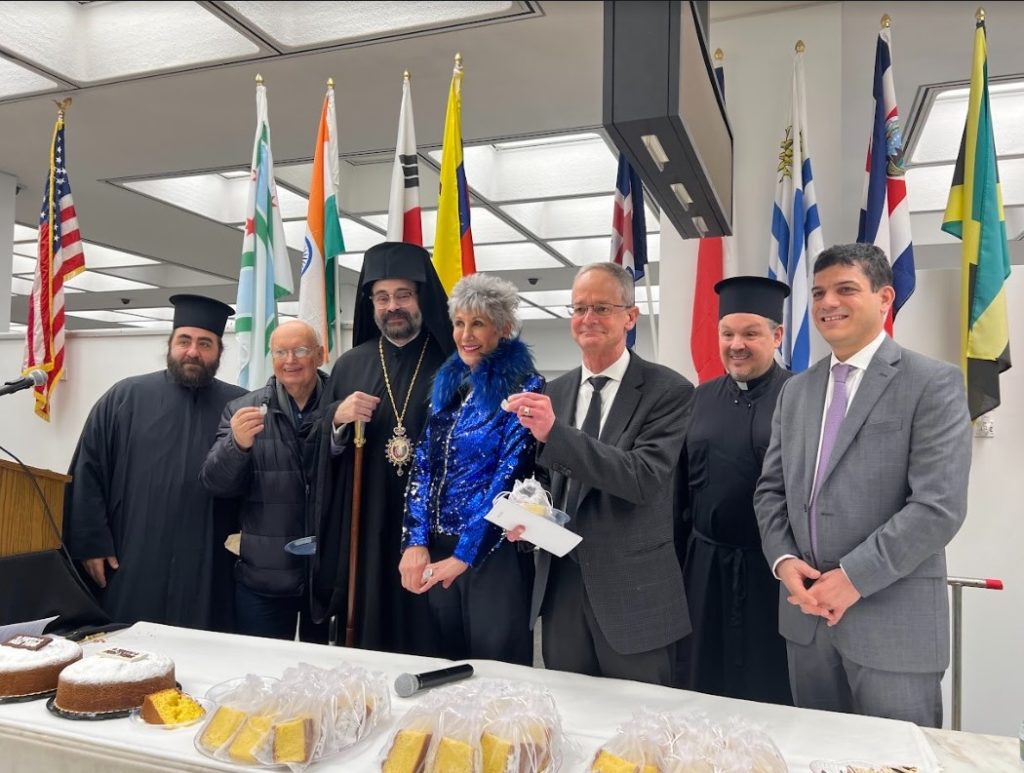 The cutting of the Vasilopita in Chicago