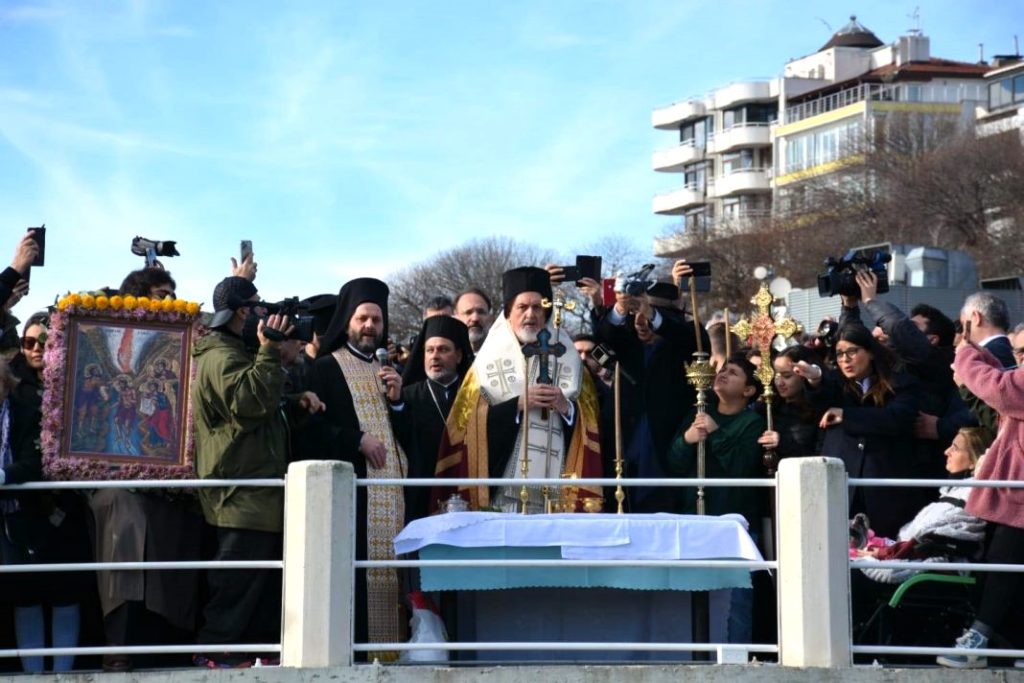 The Blessing of the Waters and throwing of the Cross took place in Chalcedon after 68 years