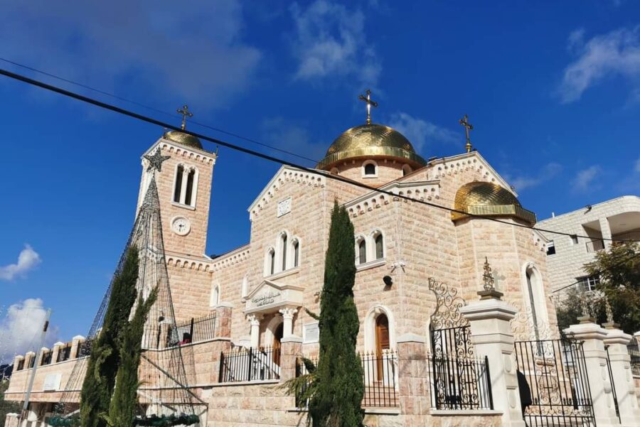 The Patriarch of the Holy City presides over divine liturgy in the village of Kurf Sumei