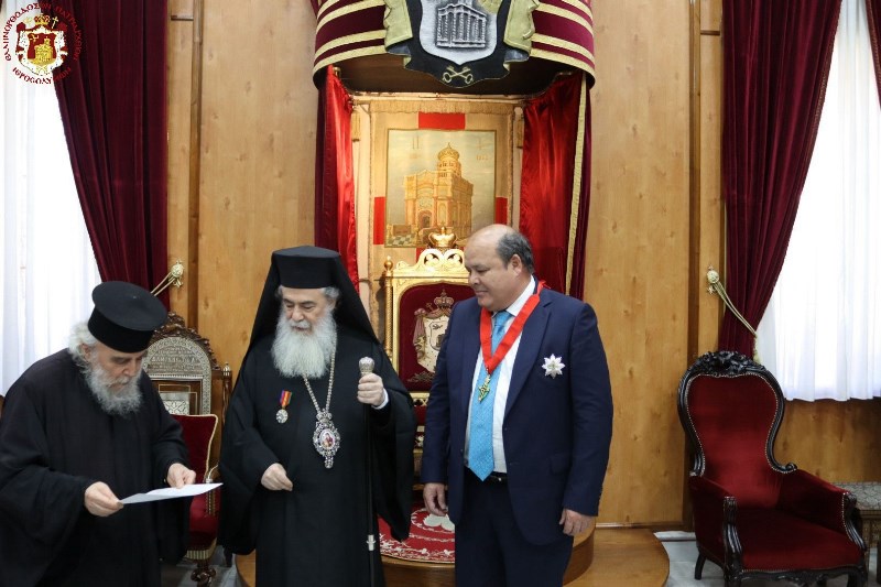 The Kazakhstan Ambassador to Israel and Cyprus visits the Patriarchate