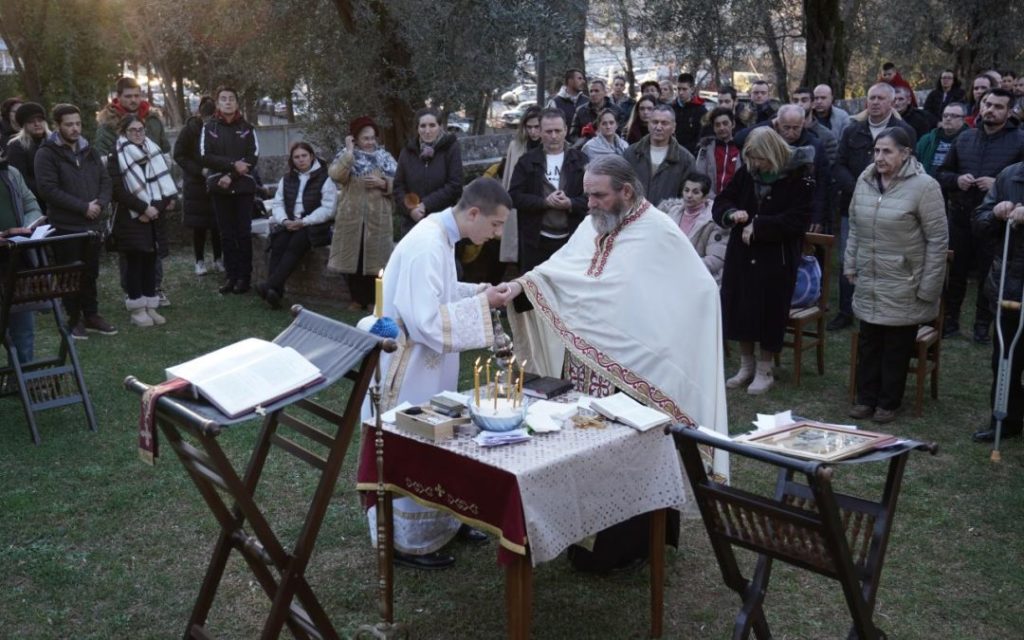 Света тајна Јелеосвећења у храму под Горицом