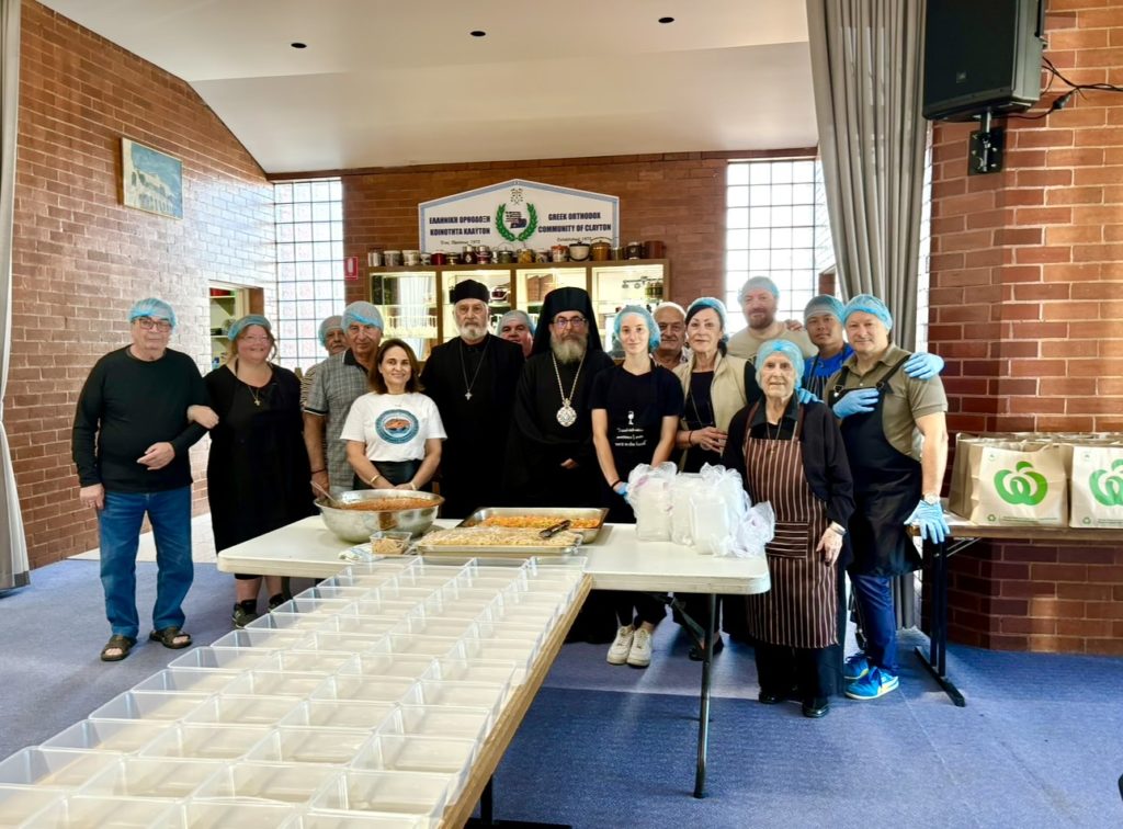 Melbourne: Bishop Kyriakos of Sozopolis visits the volunteers of the ‘Five Loaves’ Initiative